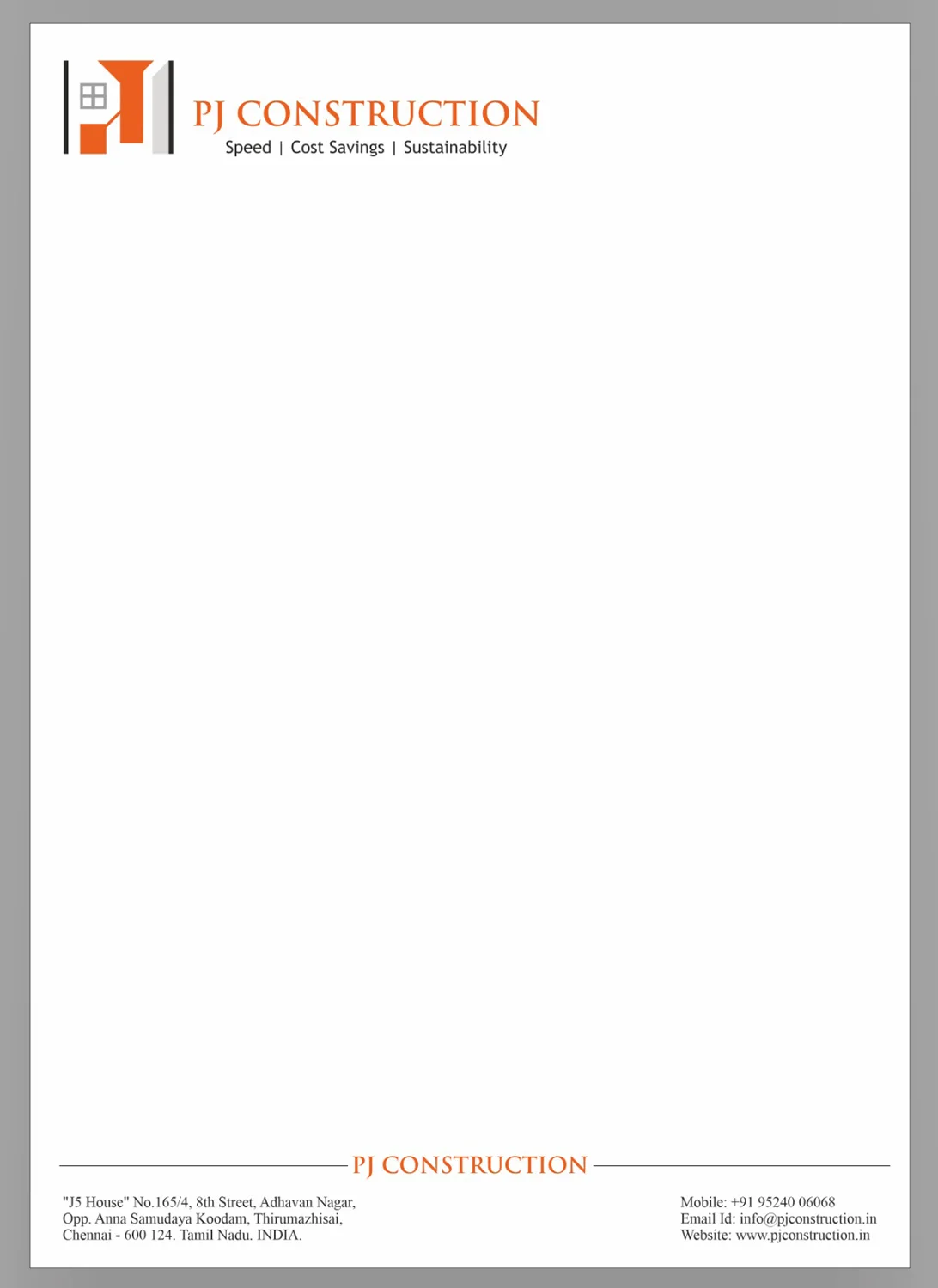 letterhead designing and printing