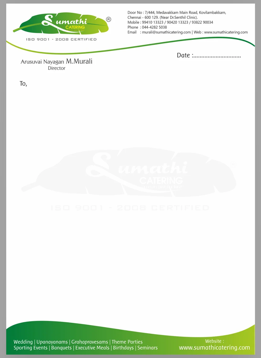 letterhead designing and printing