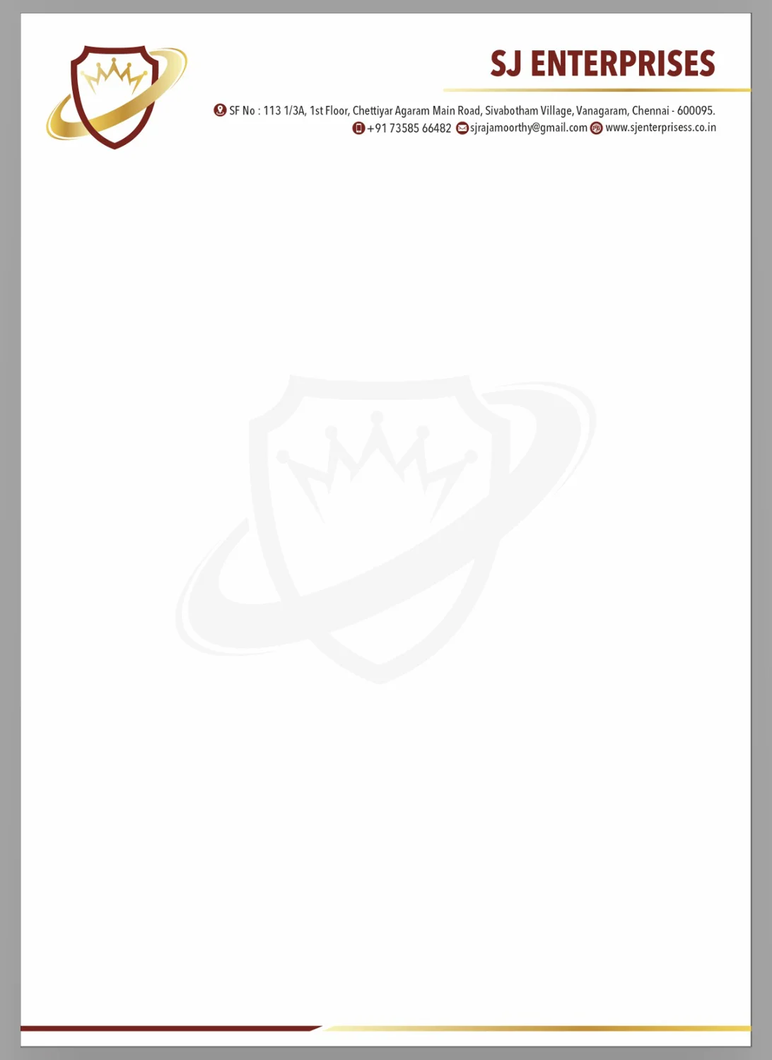 letterhead designing and printing