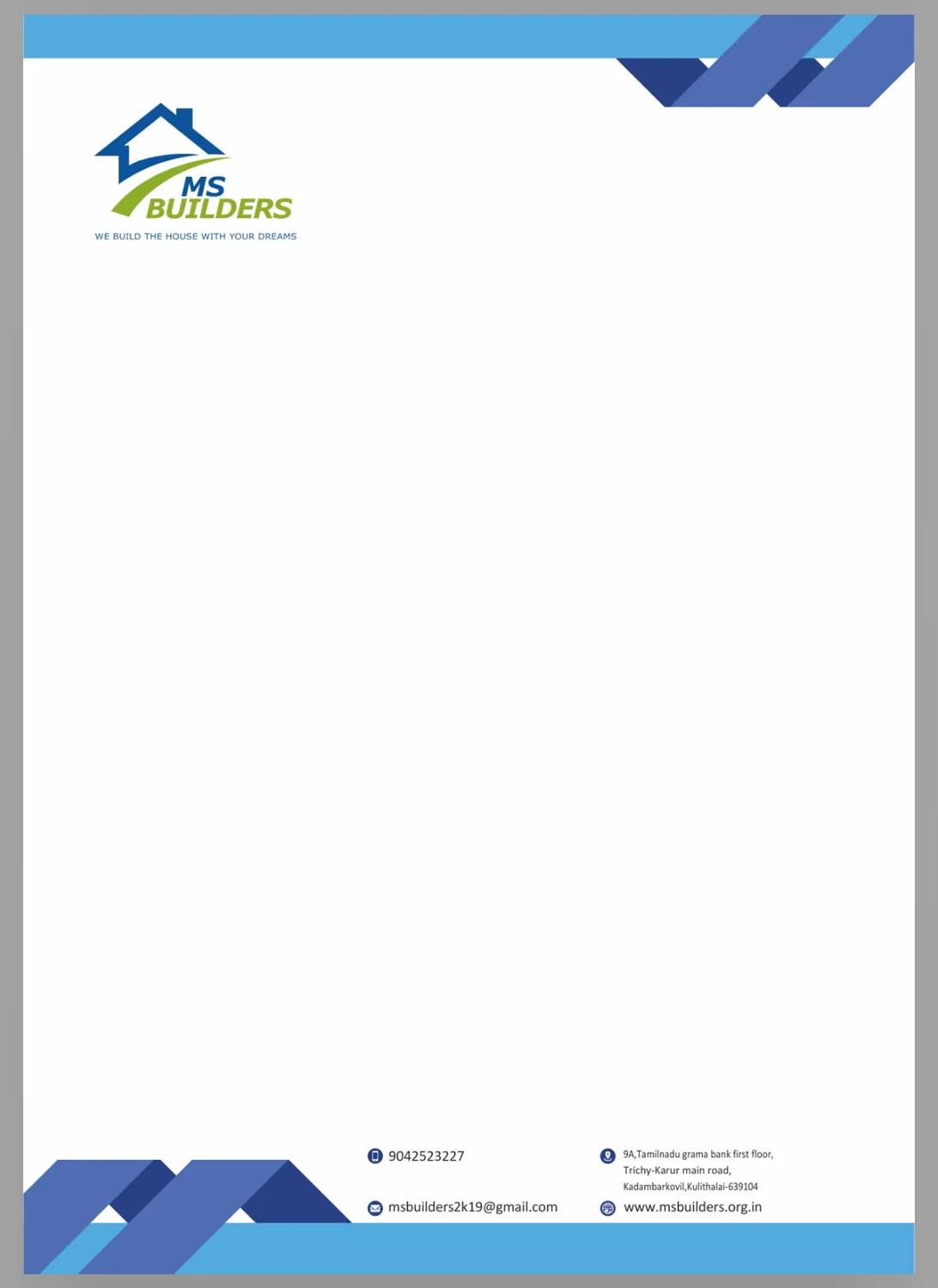letterhead designing and printing