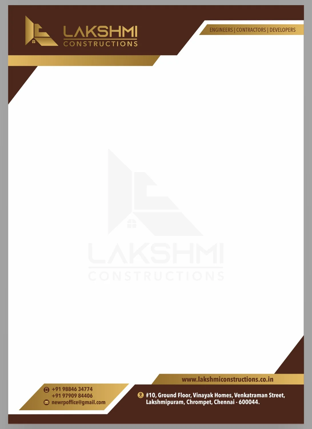 letterhead designing and printing