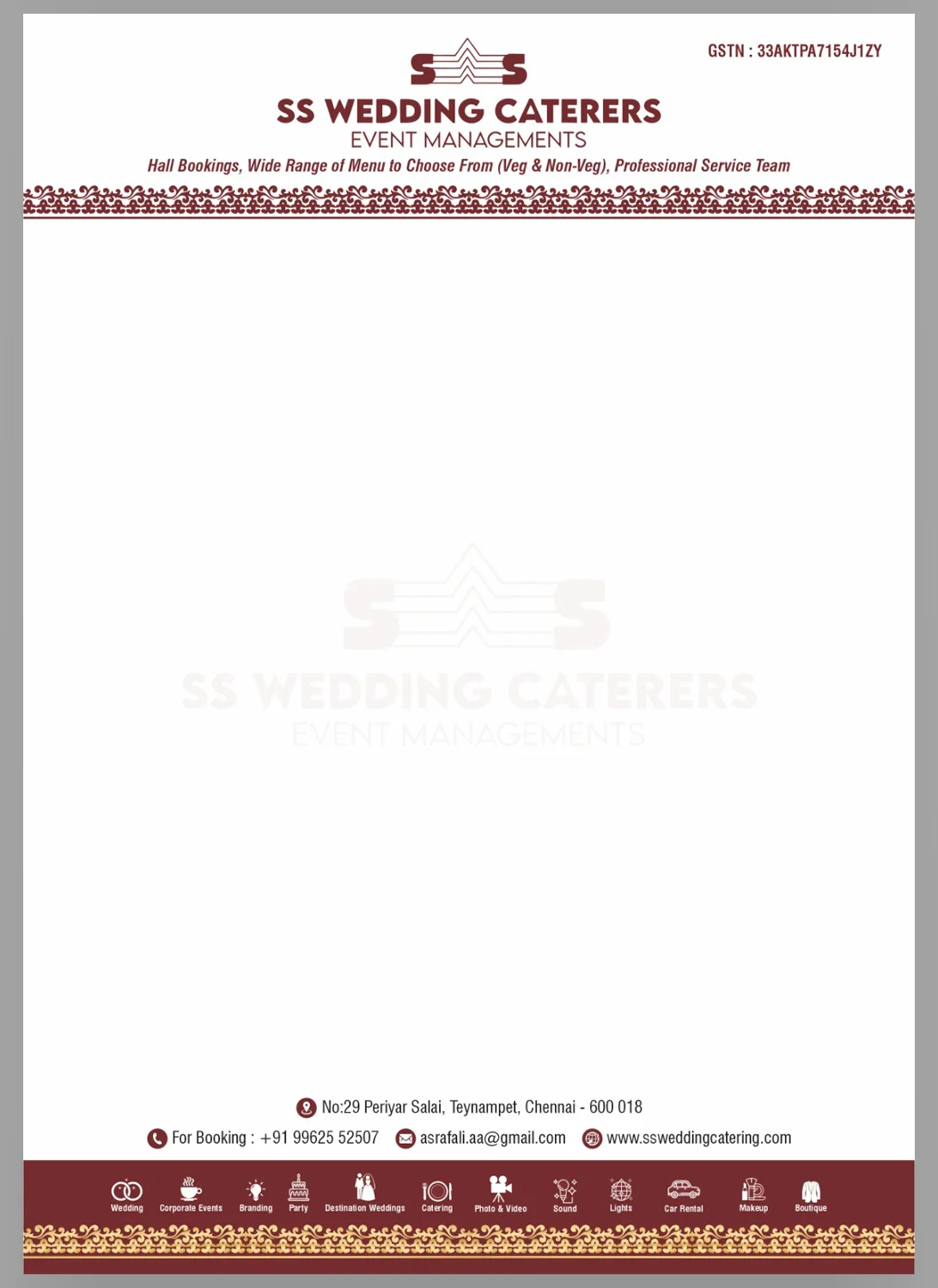 letterhead designing and printing