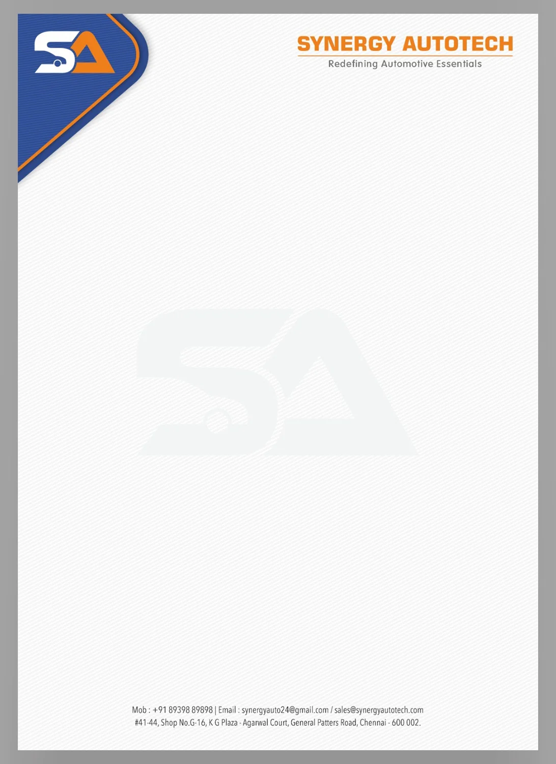 letterhead designing and printing