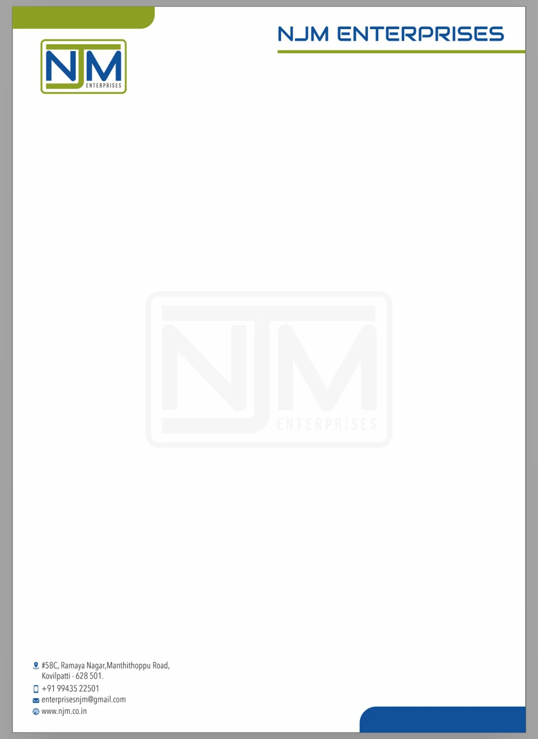 letterhead designing and printing